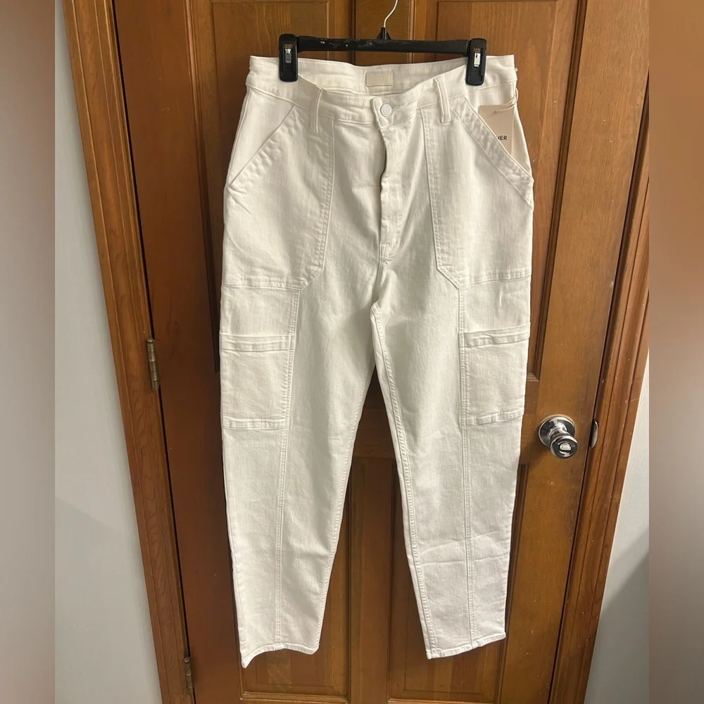 Mother 32 Private Double Pocket Skimp Jeans Fairest of them All Cargo Jeans